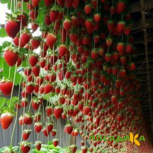 Клубника ампельная Анастасия купить по цене от 370р. в интернет-магазине «Посадика» с доставкой почтой в в Нефтекамске и по всей России – [изображение №1].